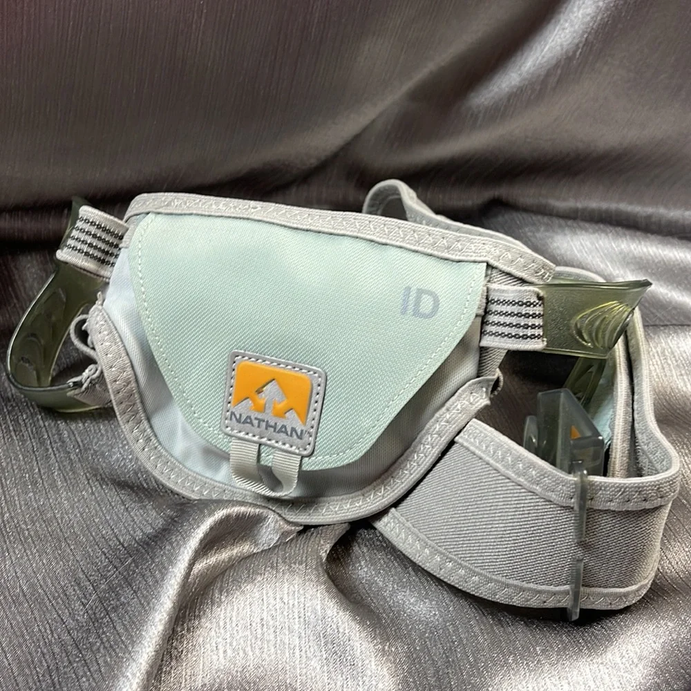 NATHAN RUNNING HYDRATION BELT Trail Mix Hydration Gray Adjustable Unisex - Picture 7 of 12